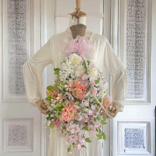 光触媒 フラワースワッグ 花束 アーティフィシャルフラワー プレゼント