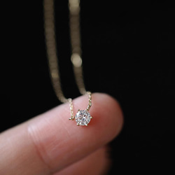 149Np【高品質✨】ネックレス 一粒ダイヤ 5mm キラキラ 美しい