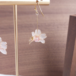 追憶 ｰ ソメイヨシノ  ピアス/イヤリング     桜 アクセサリー 3枚目の画像