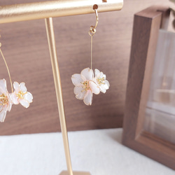 追憶 ｰ ソメイヨシノ  ピアス/イヤリング     桜 アクセサリー 2枚目の画像