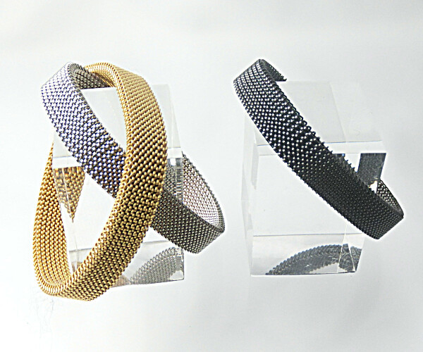 【復刻版】1960年代に流行したミラネーゼ・メッシュブレスレット　  ◎絹のようにしなやか‼