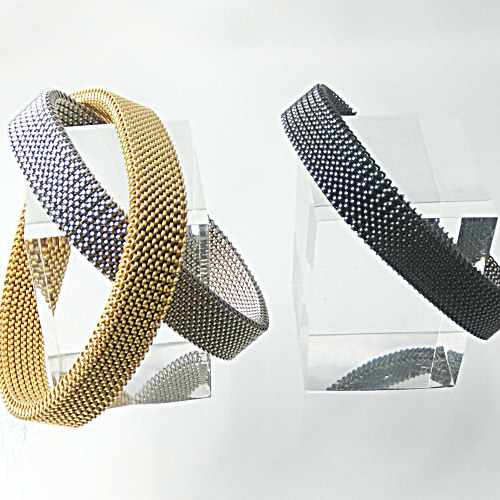 復刻版】1960年代に流行したミラネーゼ・メッシュブレスレット ◎絹の