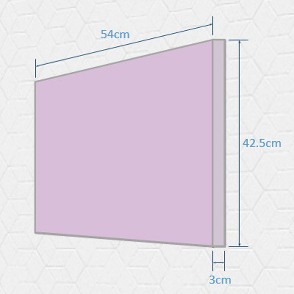 組子アートパネル 【切子調　青に紫２点 Type B】 和風インテリアパネル 7枚目の画像