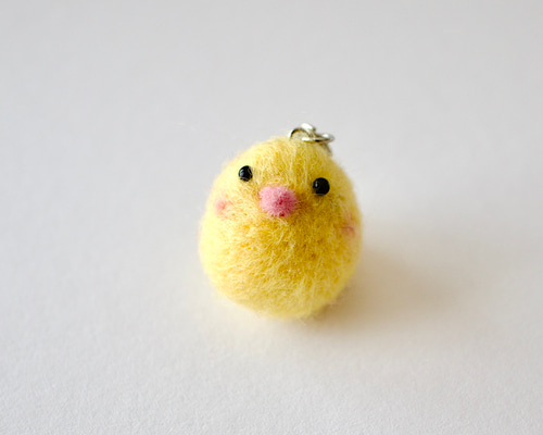 【ひよこ】フェレット うさぎ 羊毛フェルト ストラップ ハンドメイド 羊毛フェルト イースターうさぎひよこ6点セット☆彡 | iichi 日々の