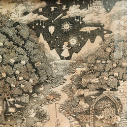 ペン画 風景画 A5サイズ ペン画 風景画 A5サイズ ペン画 風景画 A5サイズ