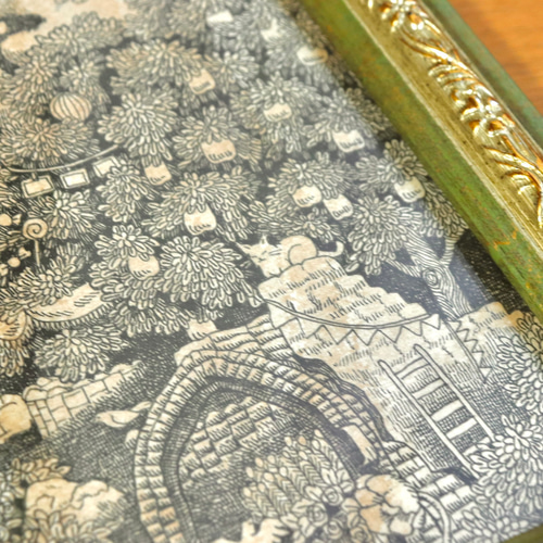 原画一点物】「ターニングポイント」ペン画作品 絵画 モノクロ 風景画