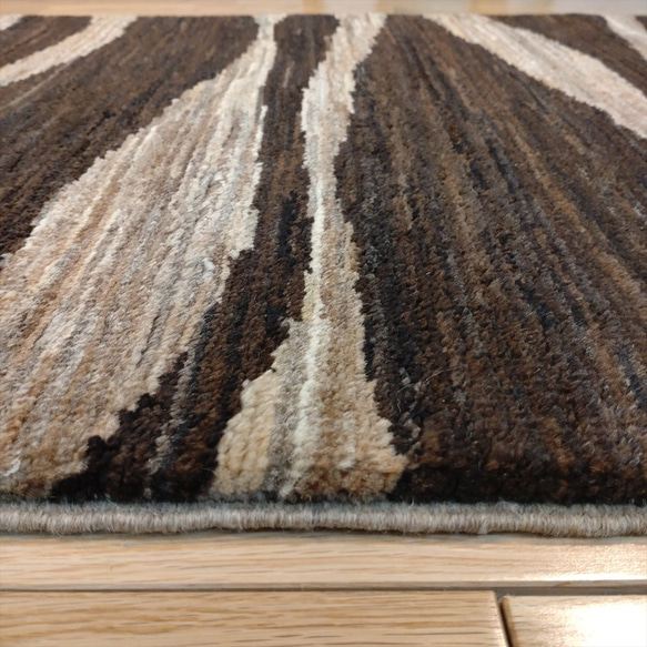 夏涼冬暖 天然未染色地毯 Gazenilla 帽墊 178×67 棕米色 P205 第11張的照片