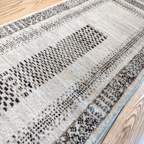 天然無染ラグ　ガゼニラハット　ランナー　200×64 ブラウン　グラデーション 天然無染ラグガゼニラハットランナー200×64 ブラウングラデーション