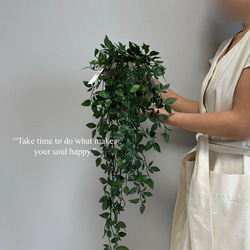 【コンパクトなのに存在感抜群】フェイクグリーン 造花 無料ラッピング 観葉植物 1枚目の画像