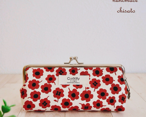 花柄♥がま口ポーチ♥小銭入れ♥ハンドメイド Amazon.co.jp: がま口ポーチ コインケース 花柄 どくろ 小銭入れ