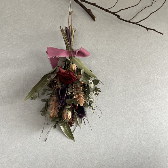 dried flower mini swag 7枚目の画像