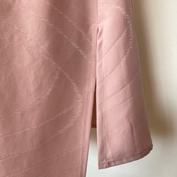 着物リメイク　桜色のローブベスト　シルク 6枚目の画像