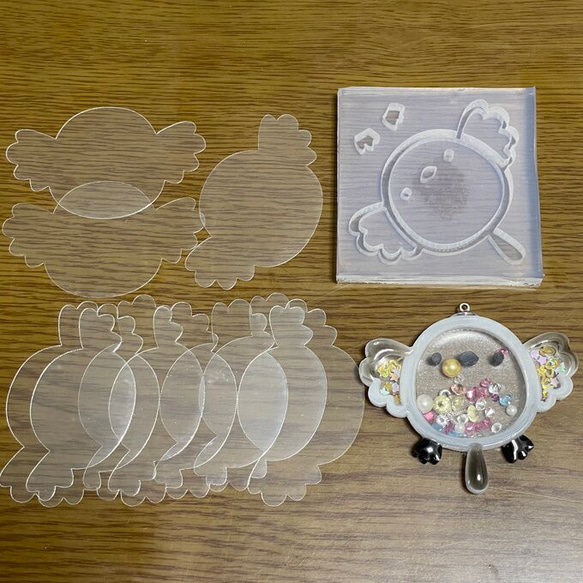 パタパタシマエナガ約6cm用フィルム10枚セット 1枚目の画像