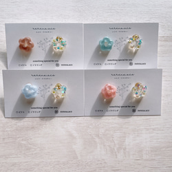 ピンクフラワーレジン×スパンコール♡花びら ピアス イヤリング hq720.jpg?sqp=-