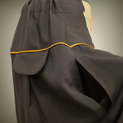 パイピング留袖ワイド 黒 留袖 ワイドパンツ 着物リメイク 結婚式 入学式 卒業式 フォーマル フリーサイズ A6306 10枚目の画像