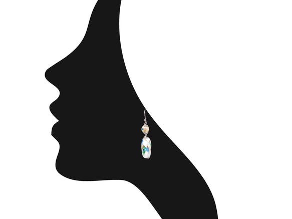 威尼斯穆拉諾琉璃珠耳環  #GE0015 第5張的照片