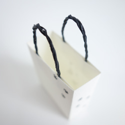 【後ろ向き猫】ミニ手提げ紙袋 プレゼント プチギフト 英字 シンプル ミニ紙袋 プチ紙袋 8枚 10枚目の画像