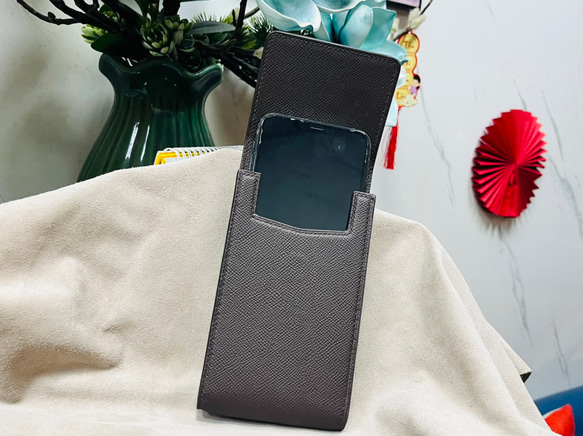 手作りの革製携帯電話ケース (さまざまな色をカスタマイズ) 10枚目の画像