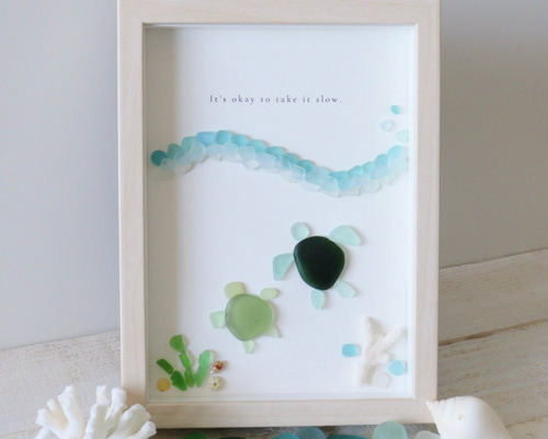 シーグラスアート（Miria様オーダーご確認用ページです☆） 999f2164bd69c67b2e6b6b0de33e8f