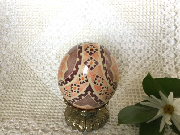 イースターエッグ(PYSANKY)  本物の卵です(๑˃̵ᴗ˂̵) 6枚目の画像