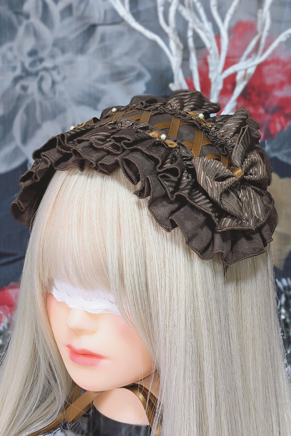 ビターチョコヘッドドレス【Nyantelope】ロリータ ロリィタ