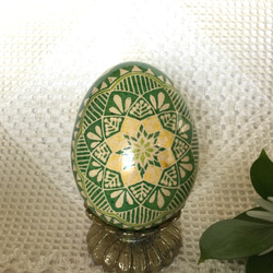 イースターエッグ(PYSANKY)  本物の卵です(๑˃̵ᴗ˂̵) 1枚目の画像