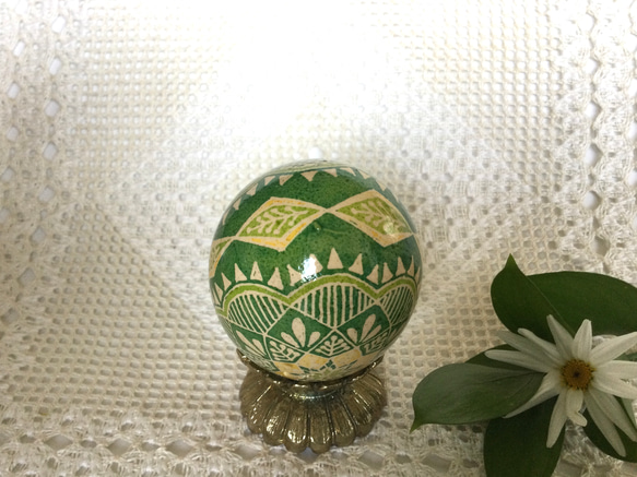 イースターエッグ(PYSANKY)  本物の卵です(๑˃̵ᴗ˂̵) 8枚目の画像