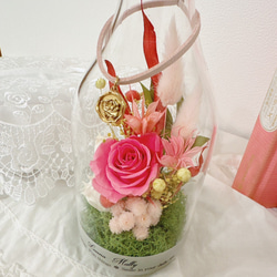 【限定　予約販売】母の日　に感謝を込めて贈る　ローズ　の　薔薇　プレゼント　プリザーブド 1枚目の画像