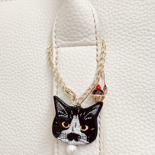 BLACK CAT HANDBAG with CHARM SET 黒猫ハンドバッグ チャーム