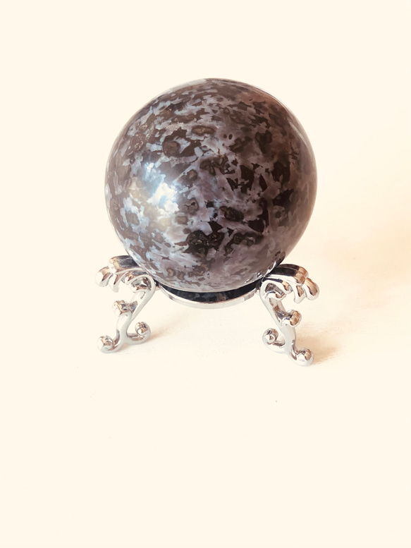 魔法使いマーリンの石♫インディゴガブロ丸玉(63mm) 4枚目の画像