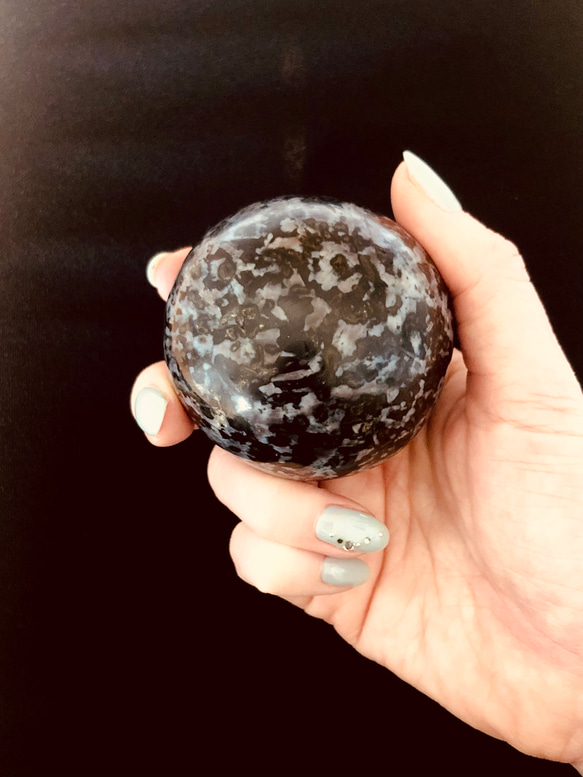 魔法使いマーリンの石♫インディゴガブロ丸玉(63mm) 1枚目の画像