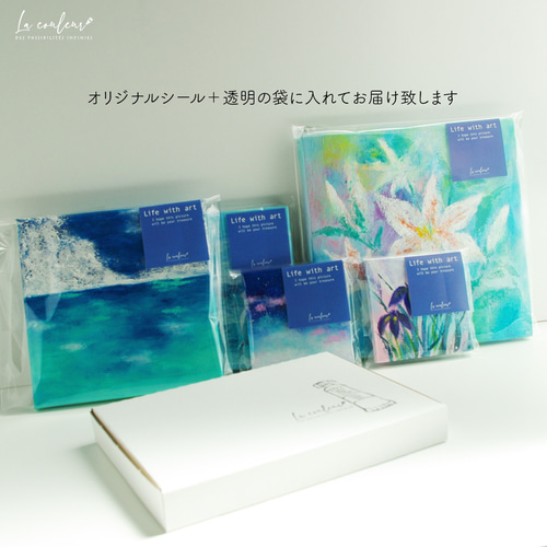 原画】抽象画 春の喜び 227×158mm（SMサイズ）キャンバス 送料