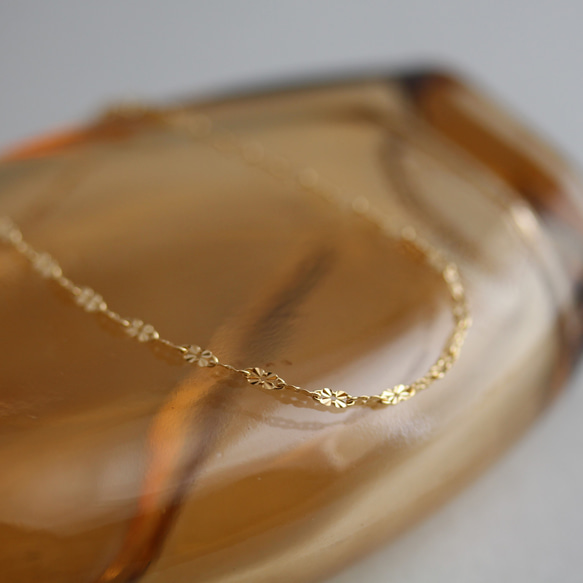 再再再販】つけっぱなしOK シンプルジュエリー K18ブレスレット✨重ね