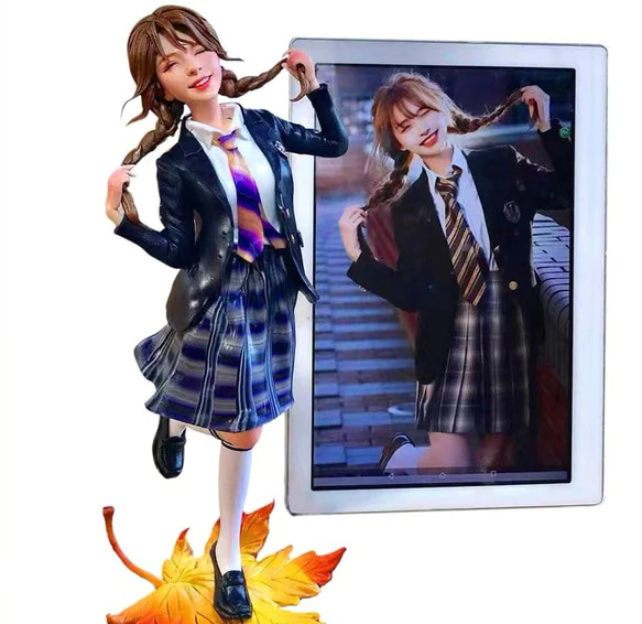 【オーダーメイド】 お写真からの女性オリジナルフィギュア アイドル 俳優 自分フィギュア 記念品 誕生日 贈り物 人型 2枚目の画像