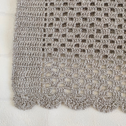 綿麻糸✥シンプルサマーブランケット 3枚目の画像