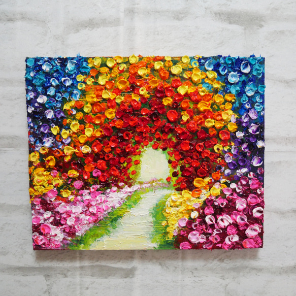 油絵 油彩 油彩画 絵 絵画 【Flower path】 5枚目の画像