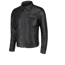 羊革シャツ襟のジャケット・Sheep Leather Shirt Collar Jacket 2枚目の画像