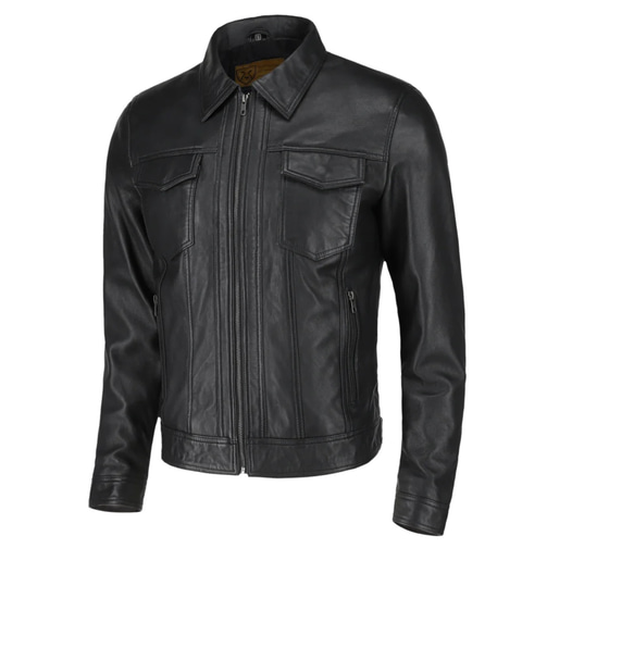 羊革シャツ襟のジャケット・Sheep Leather Shirt Collar Jacket 2枚目の画像