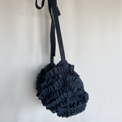 shirring bag (black) 8枚目の画像