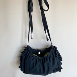 shirring bag (black) 9枚目の画像