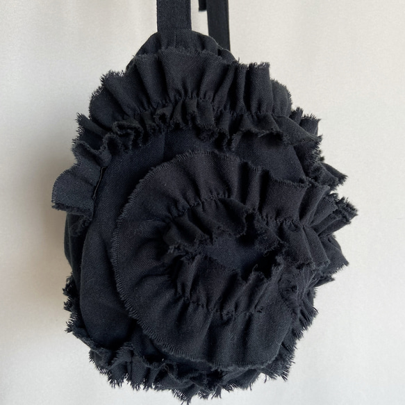 shirring bag (black) 14枚目の画像