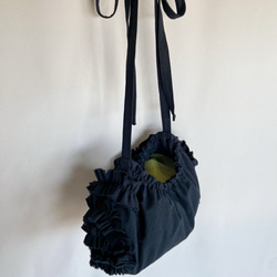 shirring bag (black) 10枚目の画像