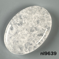 天然フロスト水晶 30ミリ カボションルース nl9639 1枚目の画像