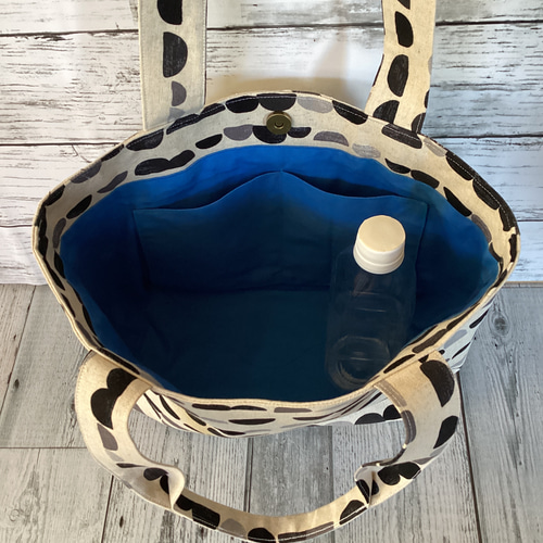 モノトーン パッチワークバッグ コットン トートバッグ トート