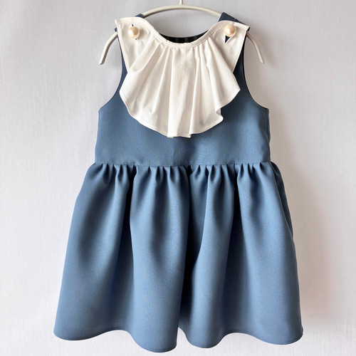 親子コーデセット〉肩パールボタンのジャンパースカート【おそろい  