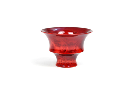 ■　SAKE CUP Colorful レッド　ＳＲ-1185（１点物） 1枚目の画像