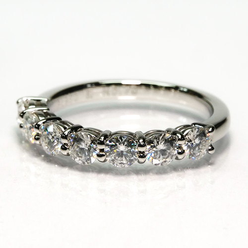 0.7ct エタニティリング ハーフ エタニティ リング ダイヤ 0.7ct エタニティリング ハーフ エタニティ リング ダイヤ