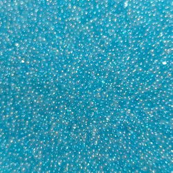 15g ガラスブリオン 0.6～0.8mm オーロラ スカイ ブルー ボトルケース入り 3枚目の画像