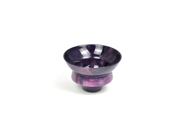 ■　SAKE CUP Colorful パープル　ＳＲ-1189（１点物） 2枚目の画像