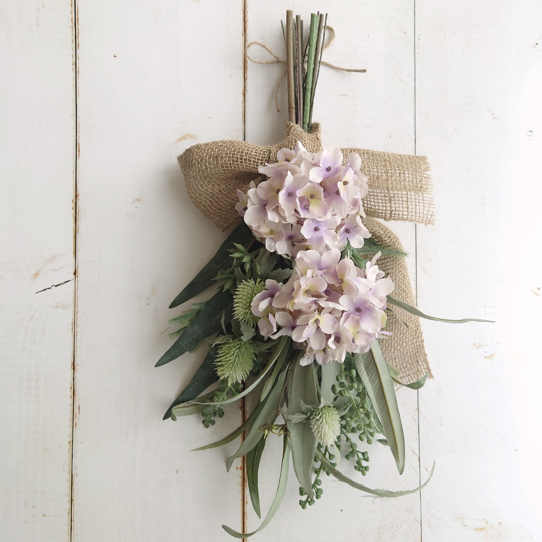 3.アンティーク紫陽花ブーケスワッグ 3アンティーク紫陽花のスワッグ母の日母の日ギフト